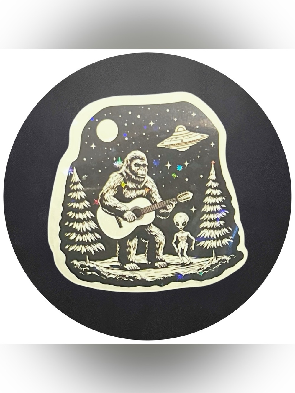 5 for $5 BIGFOOT & ALIEN Vinyl Holographic Sticker